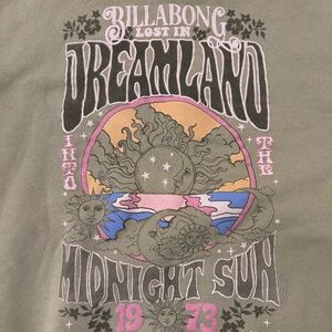 Billabong Green Hoodie, Size Large